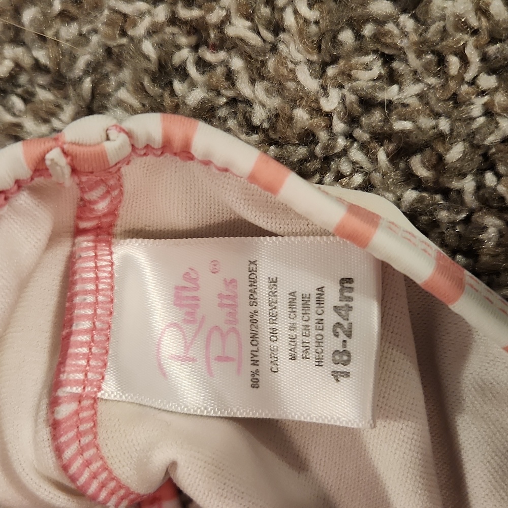 Striped Ruffle Swimwuit - Picture 4 of 4